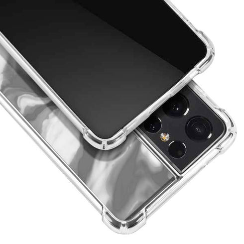 Grey Marble Ink Galaxy S21 Ultra 5G Clear Case