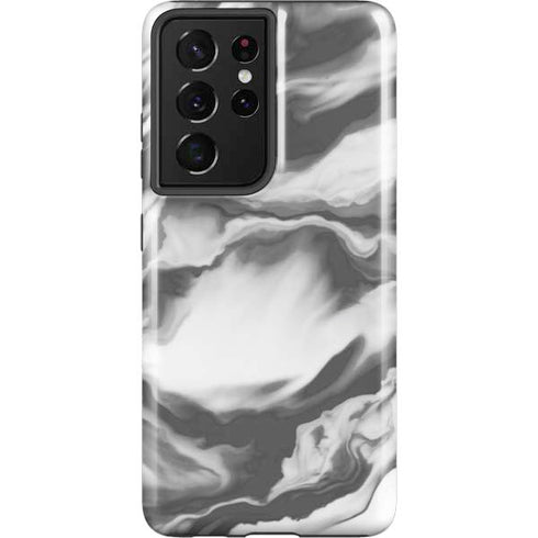 Grey Marble Ink Galaxy S21 Ultra 5G Pro Case