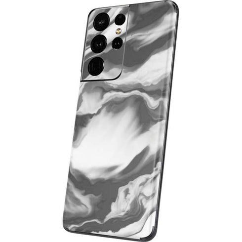 Grey Marble Ink Galaxy S21 Ultra 5G Skin