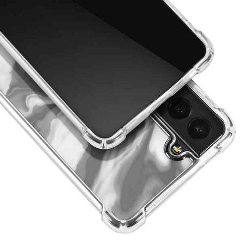 Grey Marble Ink Galaxy S22 Plus Clear Case