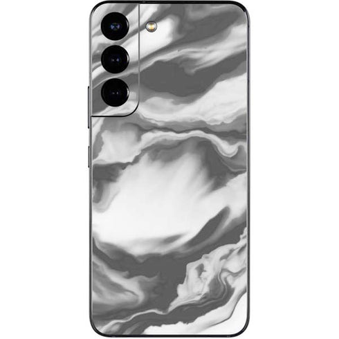 Grey Marble Ink Galaxy S22 Skin