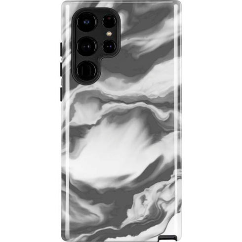 Grey Marble Ink Galaxy S22 Ultra Pro Case