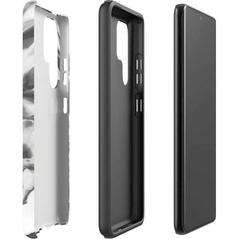 Grey Marble Ink Galaxy S22 Ultra Pro Case
