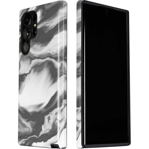Grey Marble Ink Galaxy S22 Ultra Pro Case