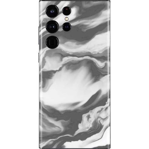Grey Marble Ink Galaxy S22 Ultra Skin