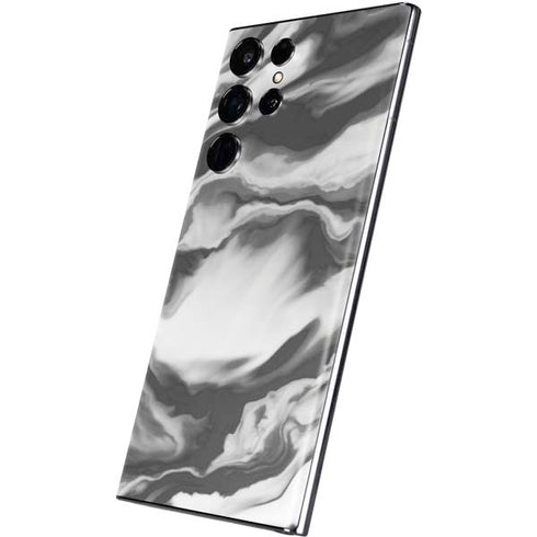 Grey Marble Ink Galaxy S22 Ultra Skin