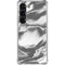 Grey Marble Ink Galaxy S23 Clear Case