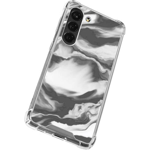Grey Marble Ink Galaxy S23 Clear Case