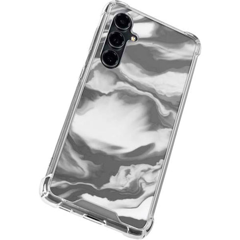 Grey Marble Ink Galaxy S23 FE Clear Case