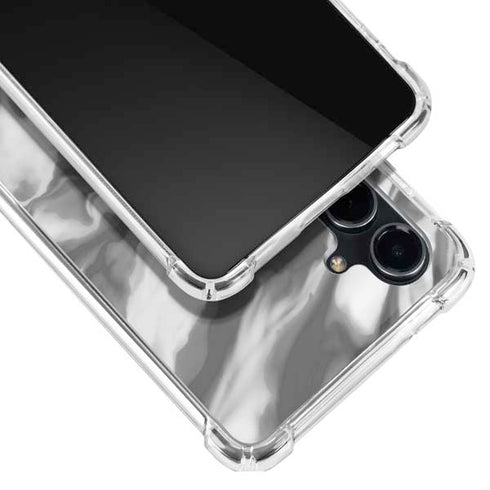 Grey Marble Ink Galaxy S23 FE Clear Case