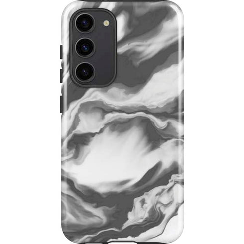 Grey Marble Ink Galaxy S23 Plus Pro Case