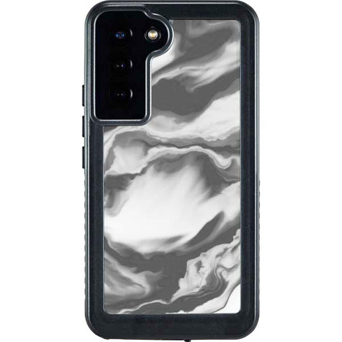 Grey Marble Ink Galaxy S23 Plus Waterproof Case