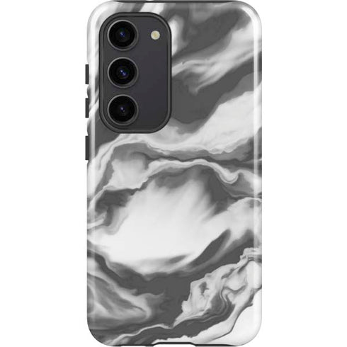 Grey Marble Ink Galaxy S23 Pro Case