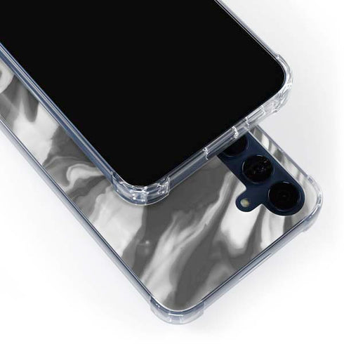 Grey Marble Ink Galaxy S24 Clear Case