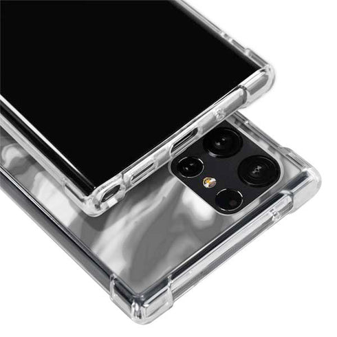 Grey Marble Ink Galaxy S24 Ultra Clear Case