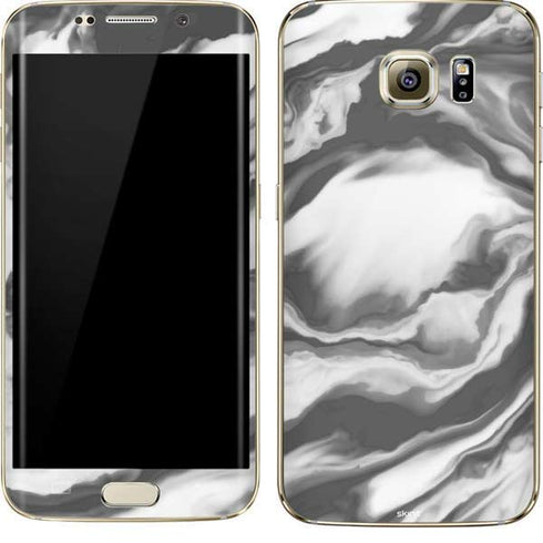Grey Marble Ink Galaxy S7 Edge Skin