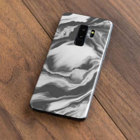Grey Marble Ink Galaxy S9 Plus Skin