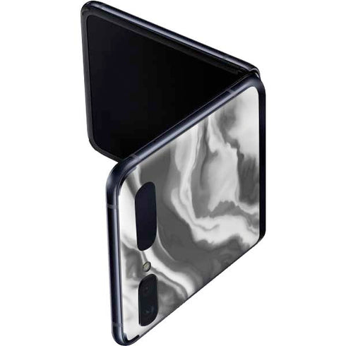 Grey Marble Ink Galaxy Z Flip Skin