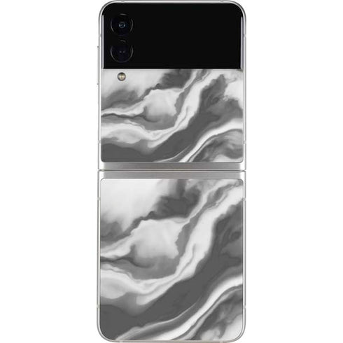 Grey Marble Ink Galaxy Z Flip3 5G Skin