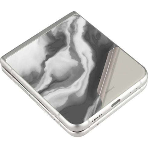 Grey Marble Ink Galaxy Z Flip3 5G Skin