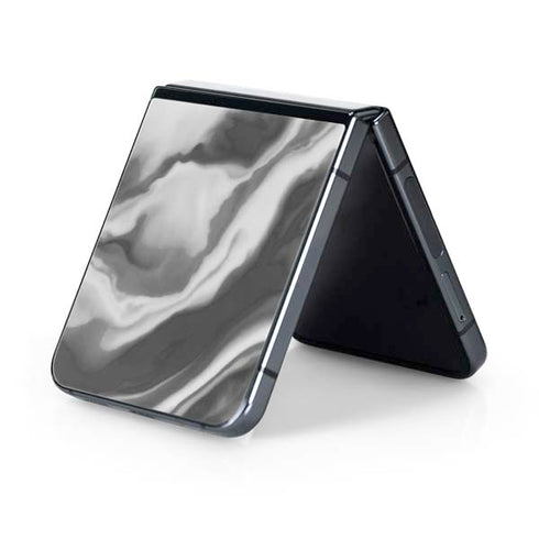 Grey Marble Ink Galaxy Z Flip5 5G Skin