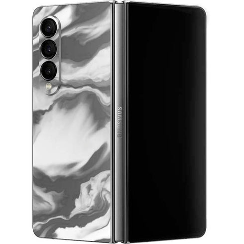 Grey Marble Ink Galaxy Z Fold4 5G Skin