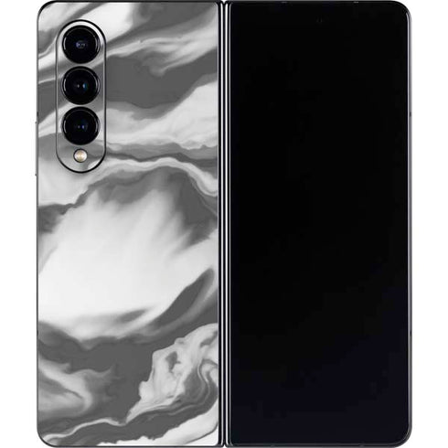 Grey Marble Ink Galaxy Z Fold4 5G Skin