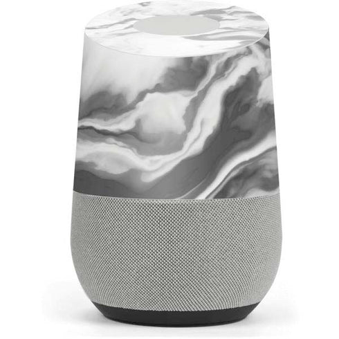 Grey Marble Ink Google Home Skin