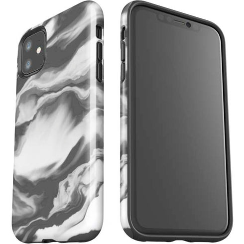 Grey Marble Ink iPhone 11 Impact Case