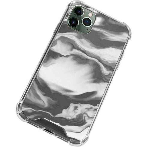 Grey Marble Ink iPhone 11 Pro Max Clear Case