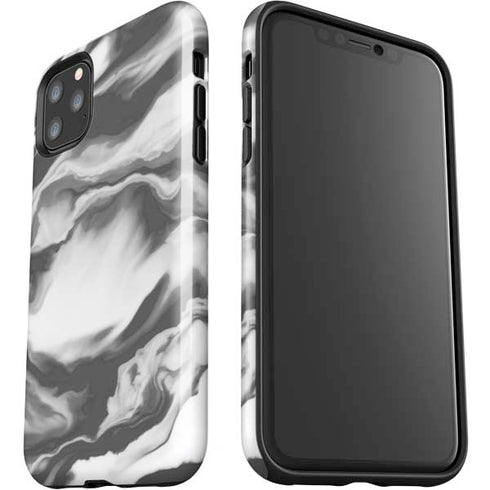 Grey Marble Ink iPhone 11 Pro Max Impact Case