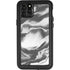 Grey Marble Ink iPhone 11 Pro Max Waterproof Case