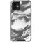 Grey Marble Ink iPhone 12 Clear Case
