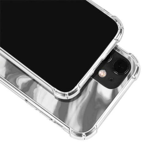Grey Marble Ink iPhone 12 Clear Case