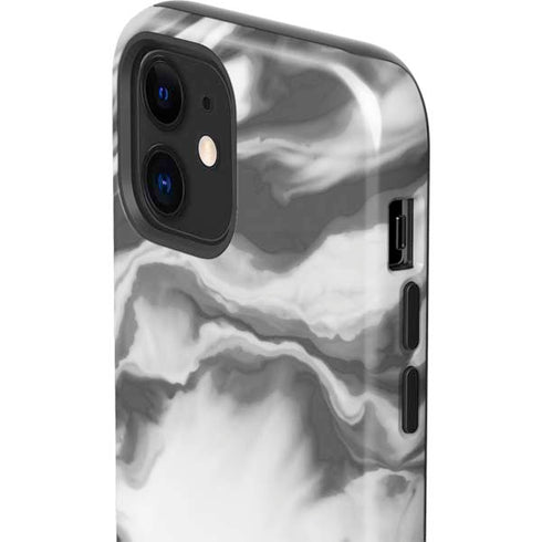 Grey Marble Ink iPhone 12 Impact Case