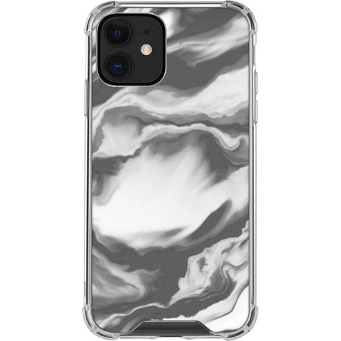 Grey Marble Ink iPhone 12 Mini Clear Case
