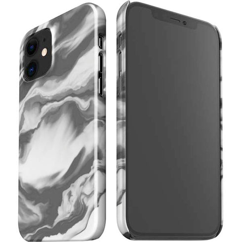 Grey Marble Ink iPhone 12 Mini Lite Case