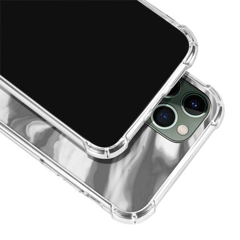 Grey Marble Ink iPhone 12 Pro Clear Case