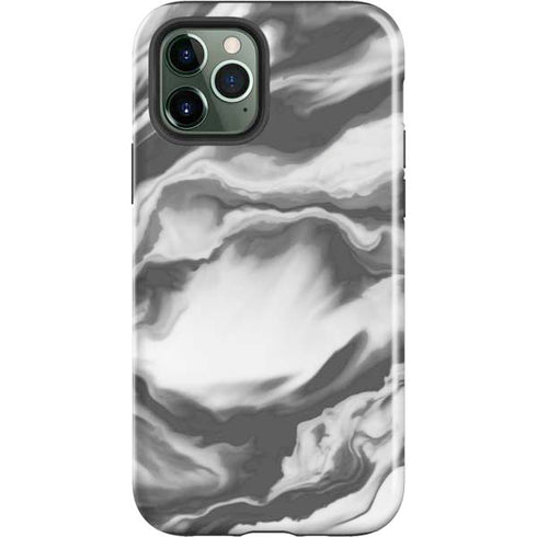 Grey Marble Ink iPhone 12 Pro Impact Case