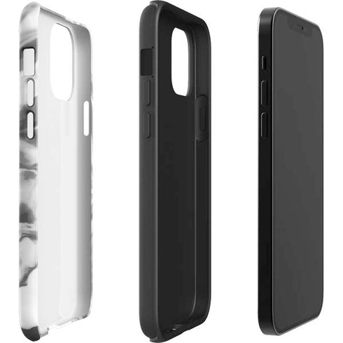 Grey Marble Ink iPhone 12 Pro Max Impact Case
