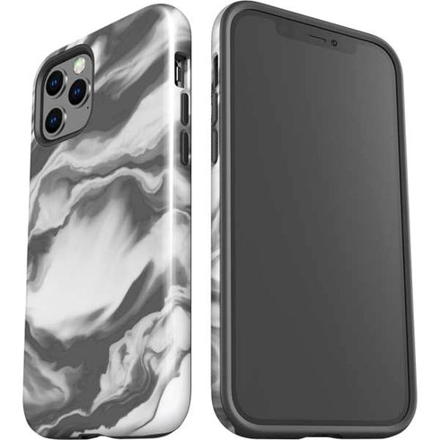 Grey Marble Ink iPhone 12 Pro Max Impact Case