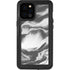 Grey Marble Ink iPhone 12 Pro Max Waterproof Case