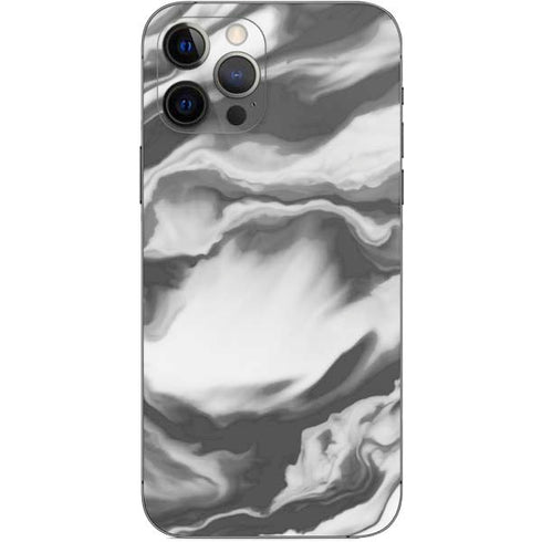 Grey Marble Ink iPhone 12 Pro Skin