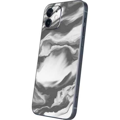 Grey Marble Ink iPhone 12 Skin