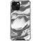 Grey Marble Ink iPhone 13 Clear Case