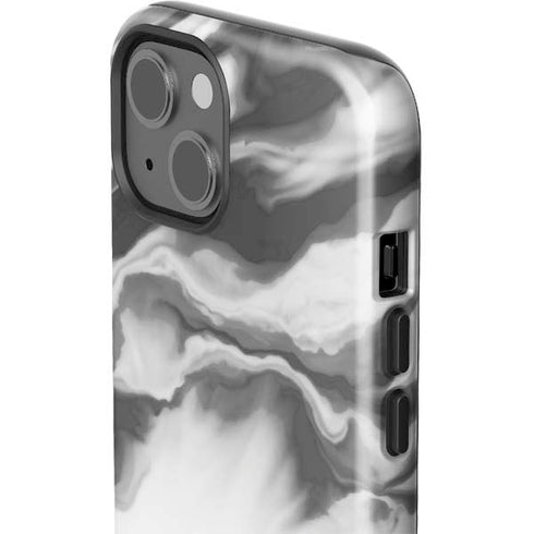 Grey Marble Ink iPhone 13 Impact Case