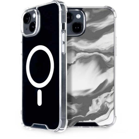 Grey Marble Ink iPhone 13 MagSafe Case