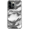 Grey Marble Ink iPhone 13 Pro Clear Case
