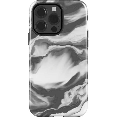 Grey Marble Ink iPhone 13 Pro Impact Case
