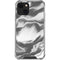 Grey Marble Ink iPhone 14 Plus Clear Case